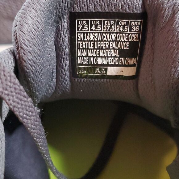 Ladies Spikeless Golf Shoes - Skechers GO GOLF Eagle - Range Grey/Blue Size 7½ W - Picture 6 of 8